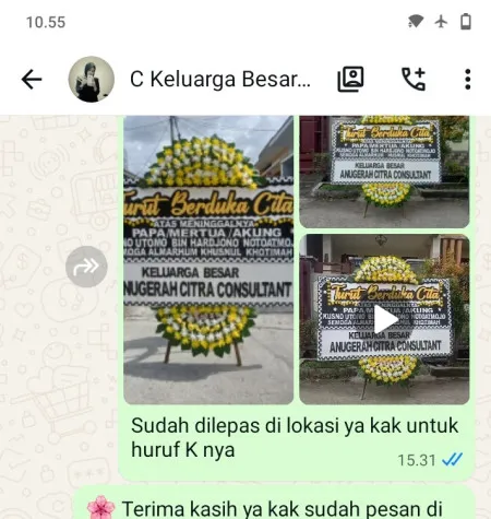 Pengiriman Papan Bunga Duka Kertajaya Jayakerta